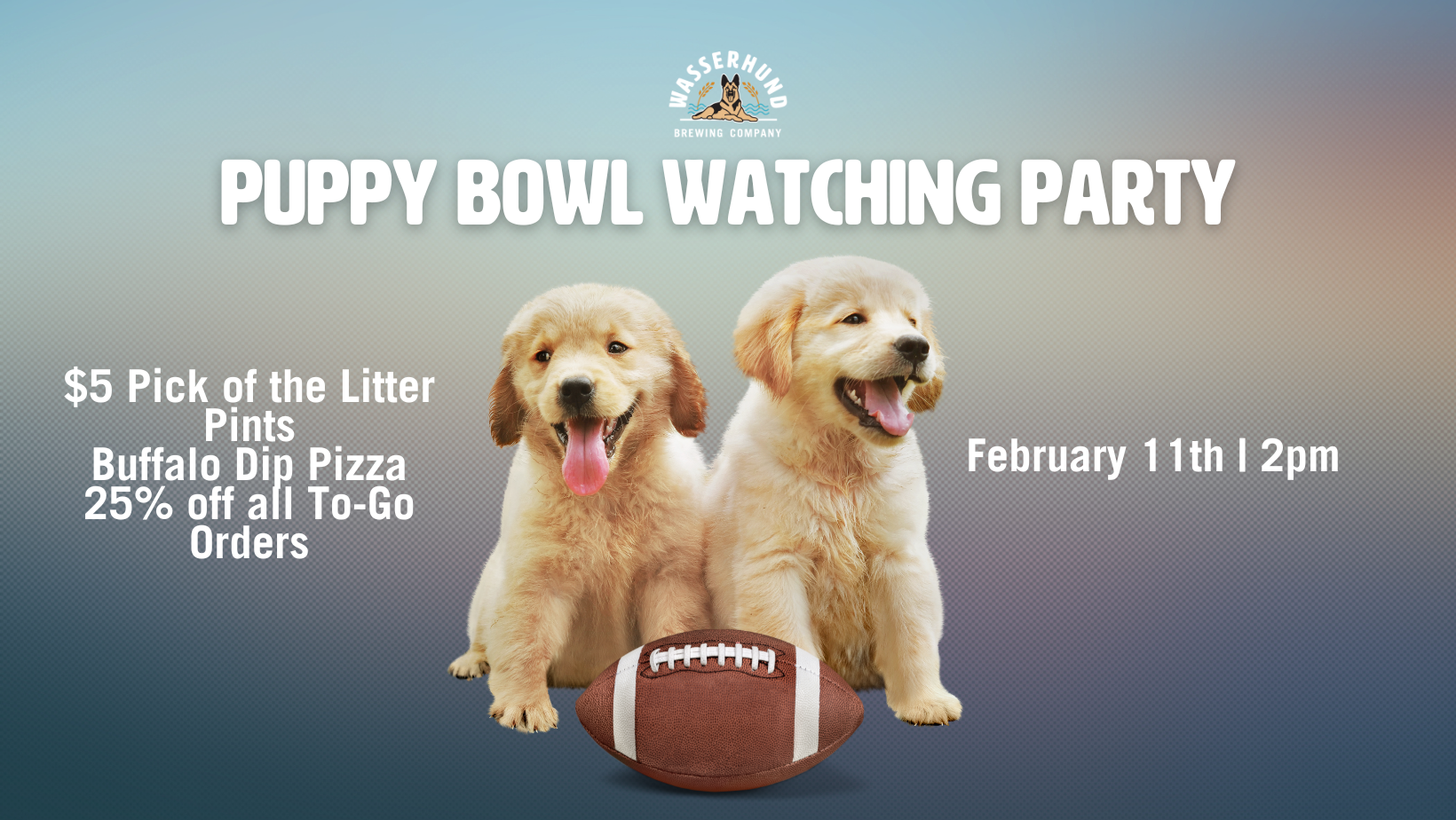 Puppy bowl watching party